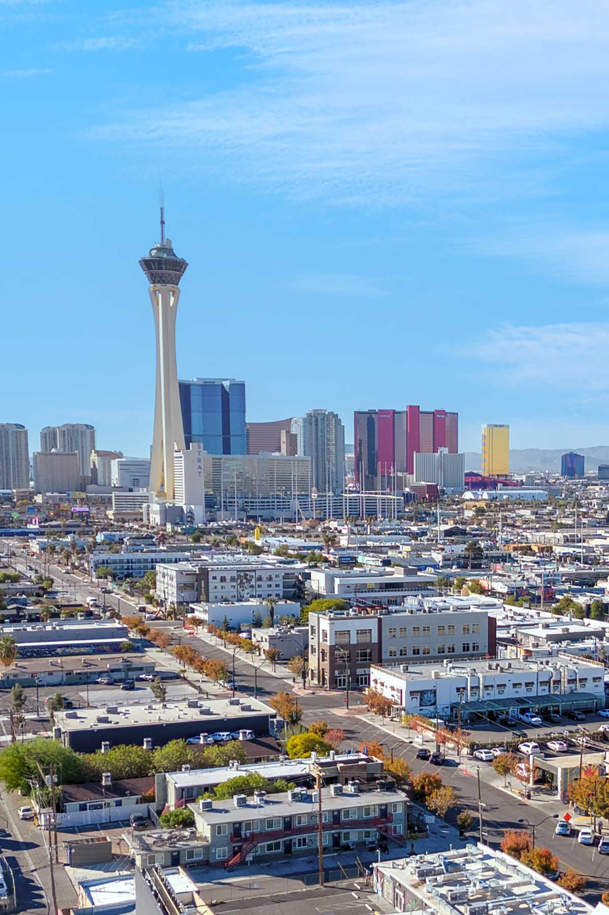 Aerial drone photography showcasing commercial property site layout