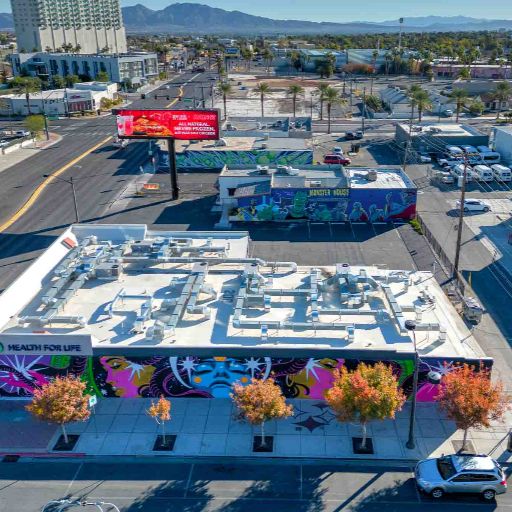 Retail drone photography Las Vegas by Rick Rowland